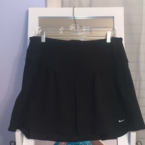 black nike gold skirt